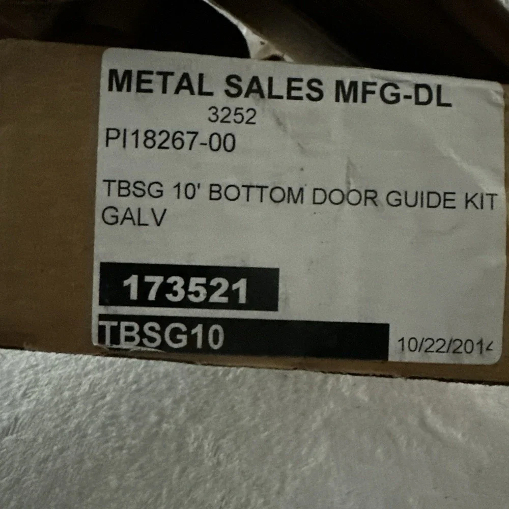 Adjustable U Shape Barn Door Floor Guide Rail TBSG 10 Foot 3.5 Galvanized